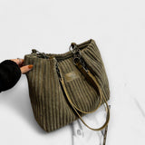 Lora. - Soft Cord Shoulder Bag