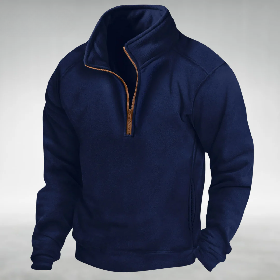 Hebron – Fleece jumper with half zip