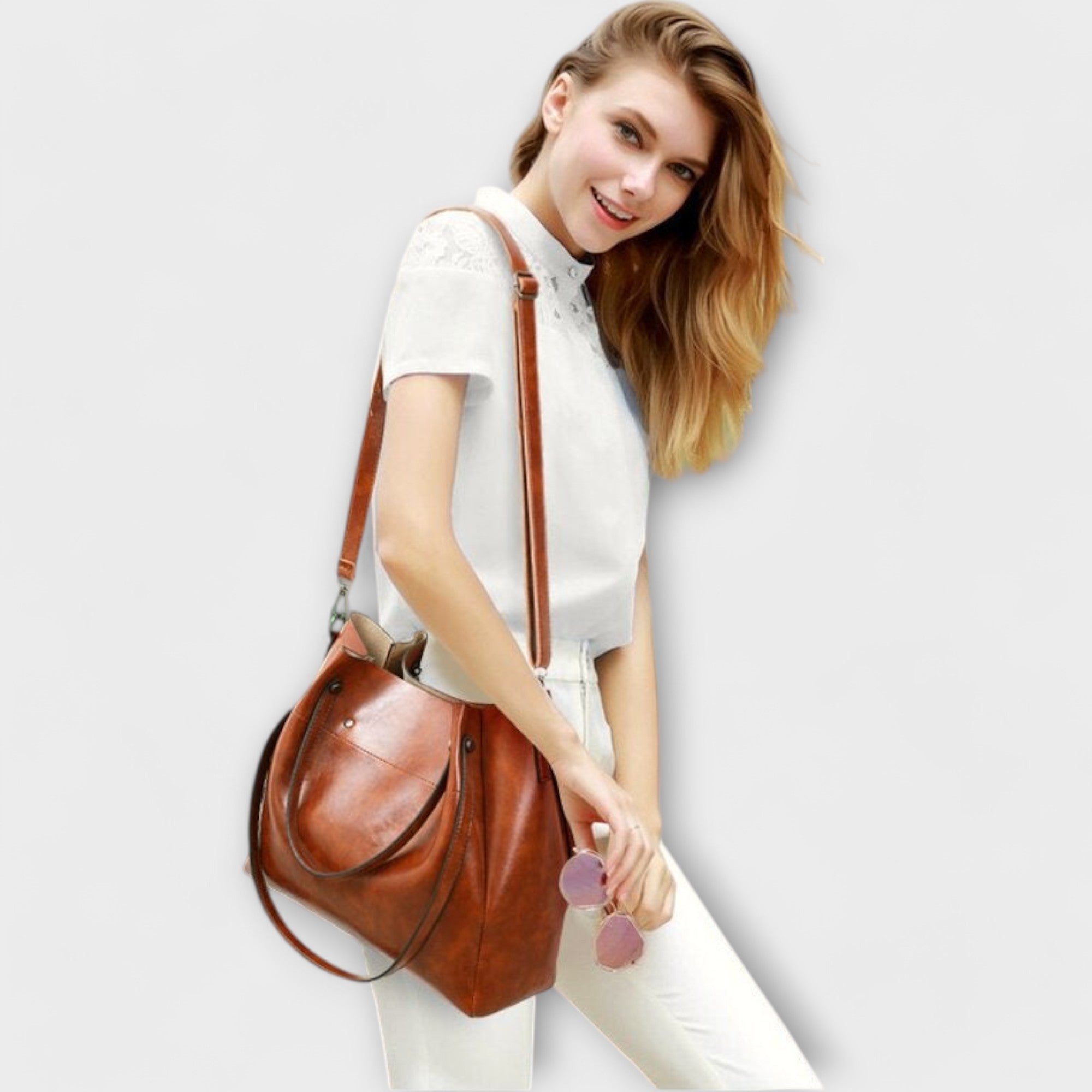 Lora. - 4-Piece Vintage Bag Set