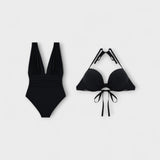 Miravo - Shaping Swimsuit with Deep Neckline & Adjustable Strap