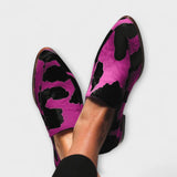 Paloma – Cow Print Loafers