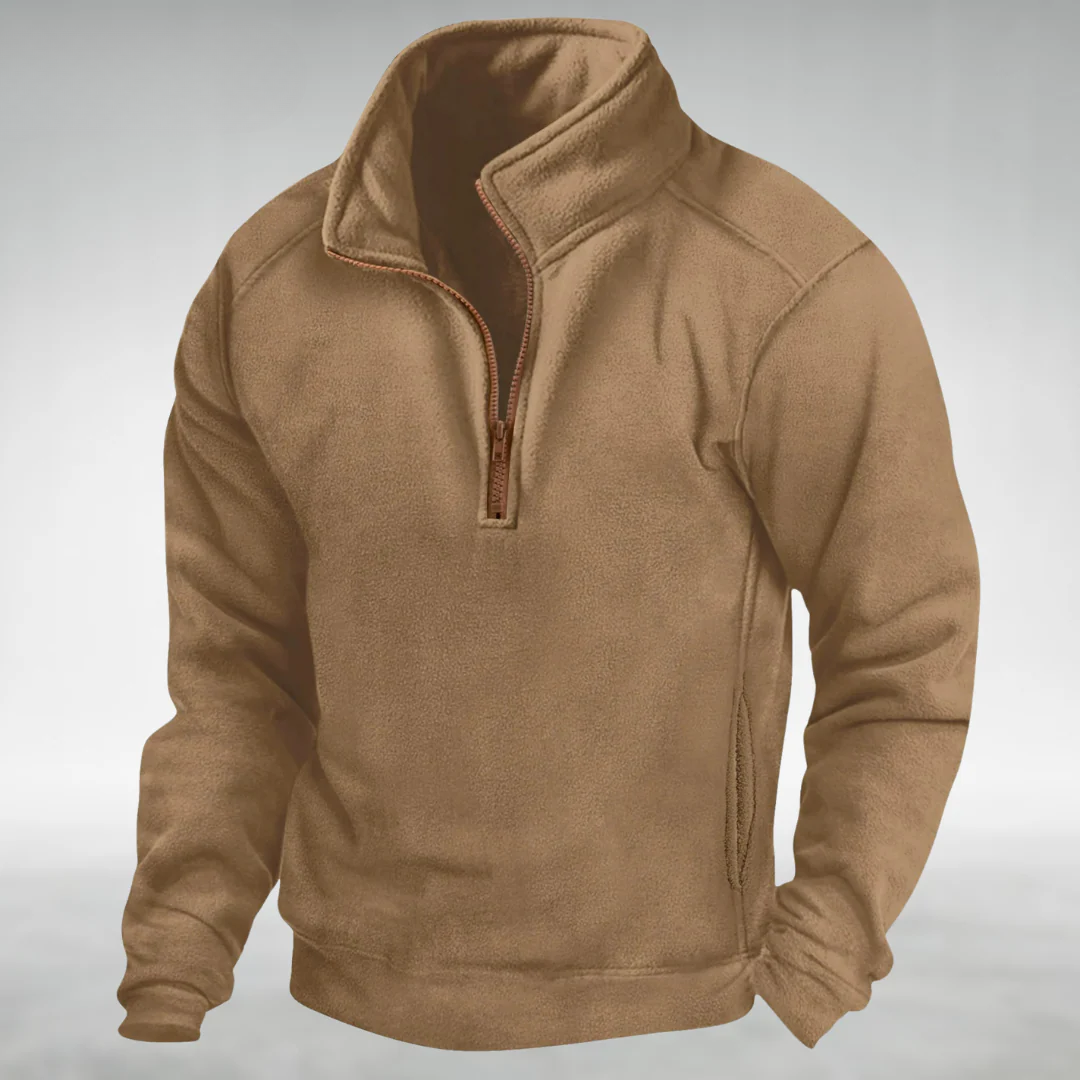 Hebron – Fleece jumper with half zip
