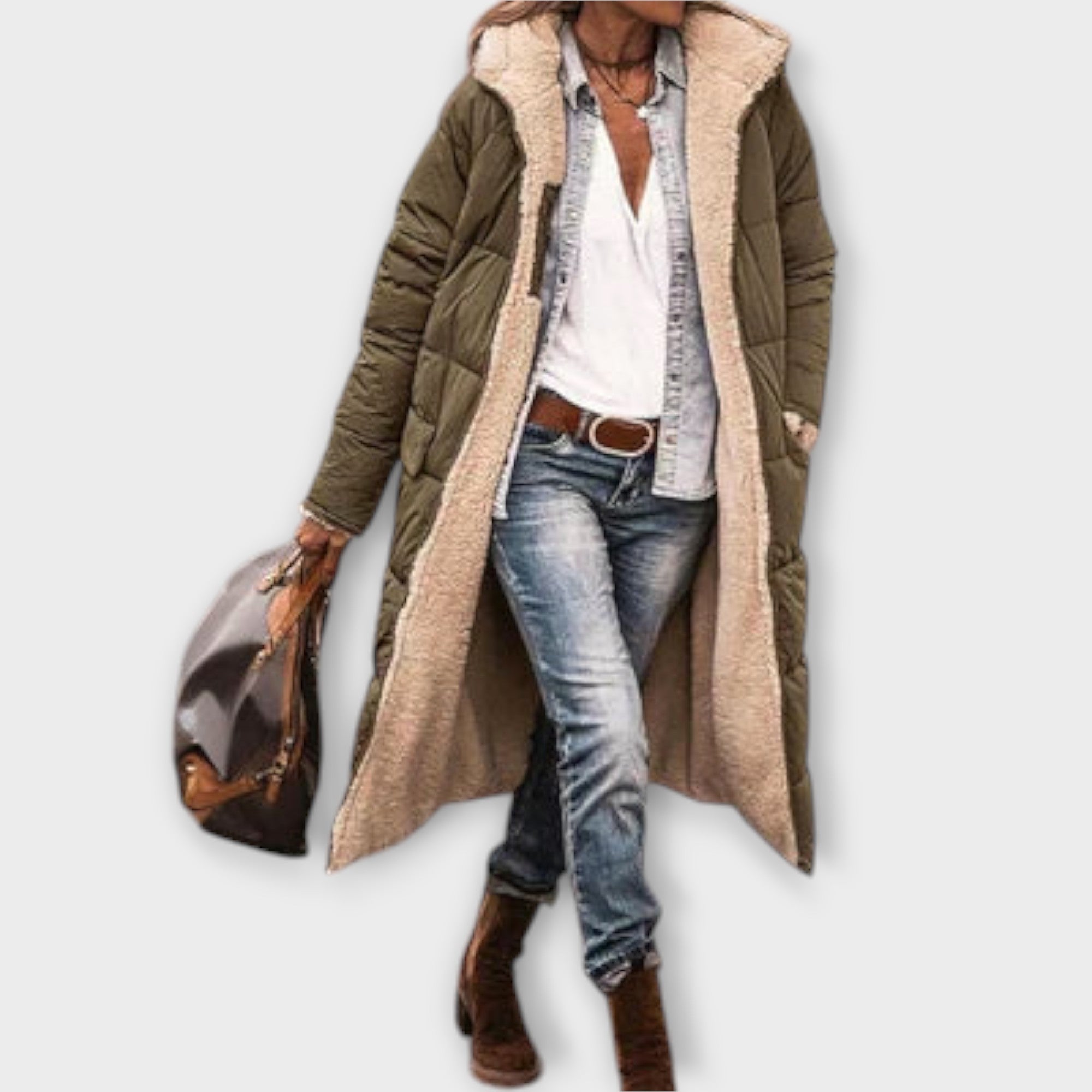 Mary - Cozy Fur Lined Coat