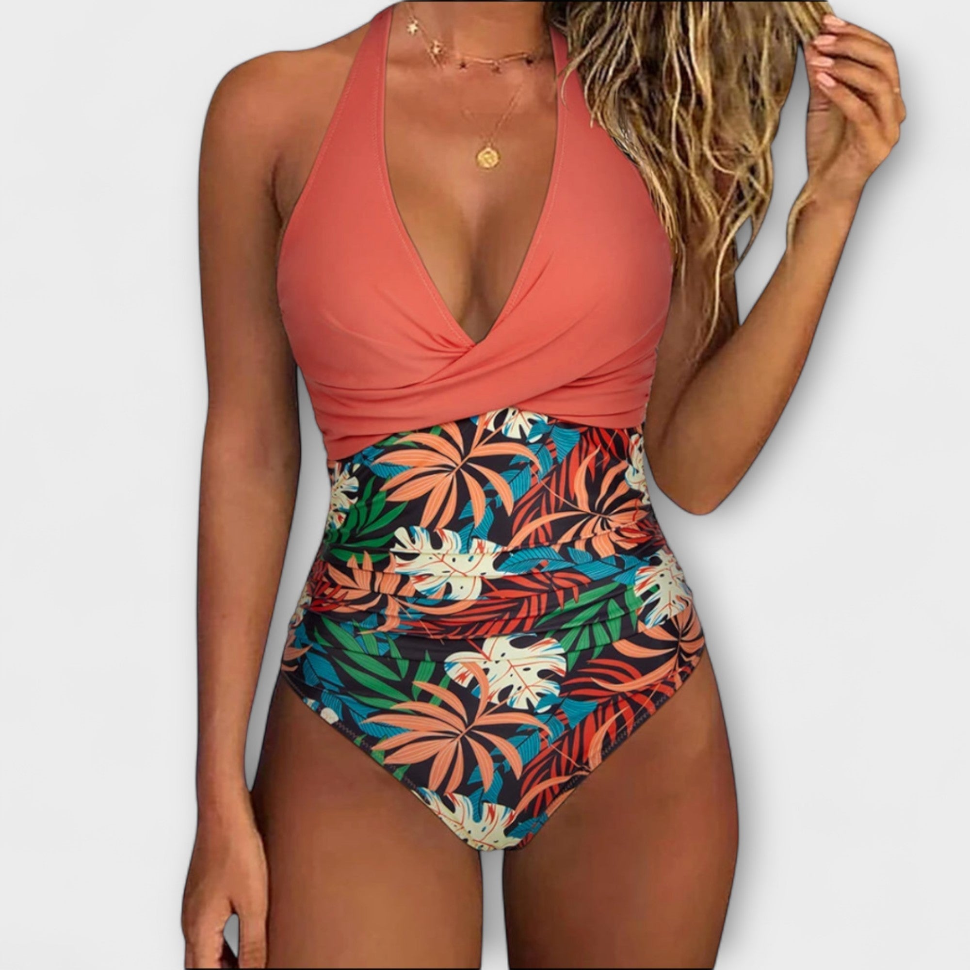 Florence - Elegant Swimsuit for Women with V-Neck