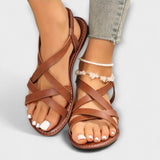 Deborah - Women's Sandals with Light Cross Strap
