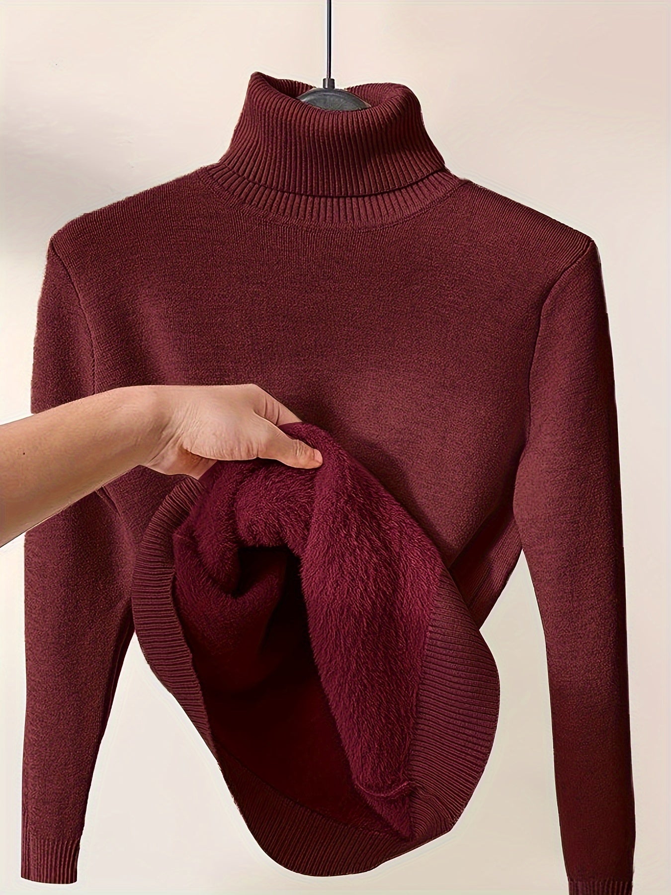 Zella – Fleece lined turtleneck jumper