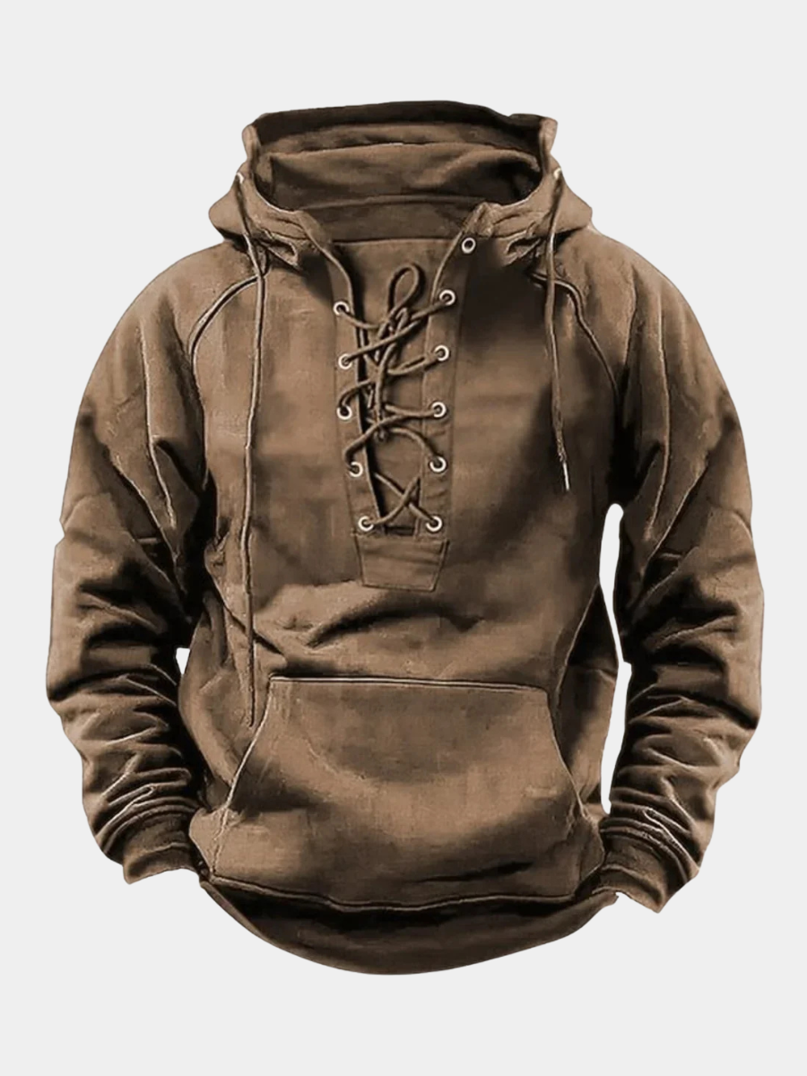 Dumont – Sporty hoodie with lace detail