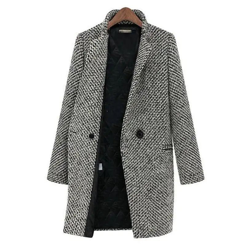 Sane – Classic coat with textured pattern