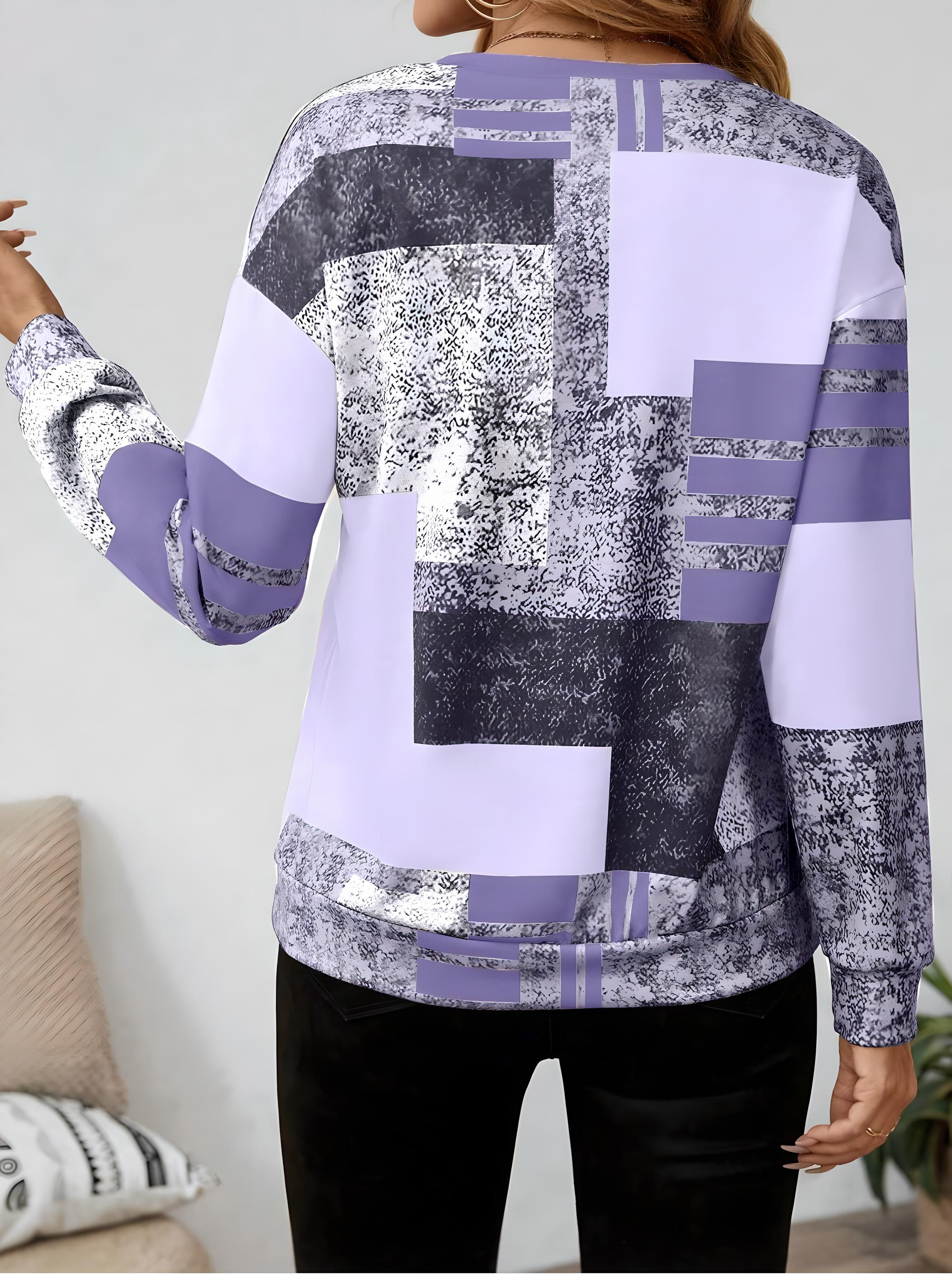 Mara – Jumper with Graphic Print and Zip Closure