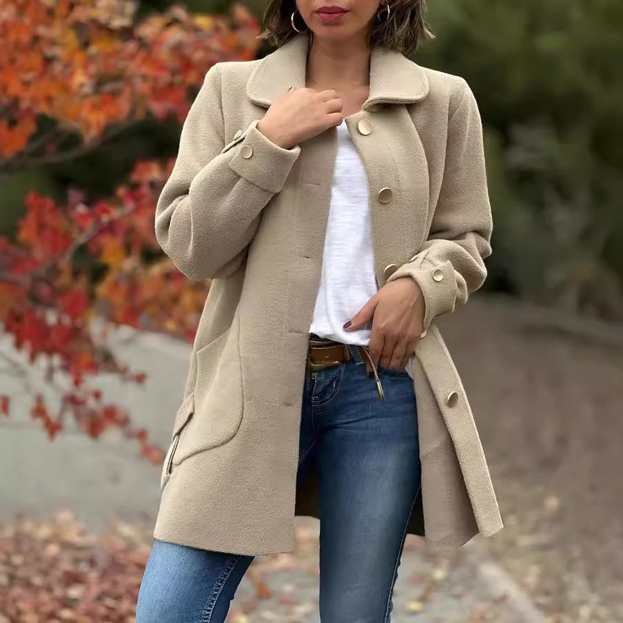 Amara – Classic Wool Blend Coat