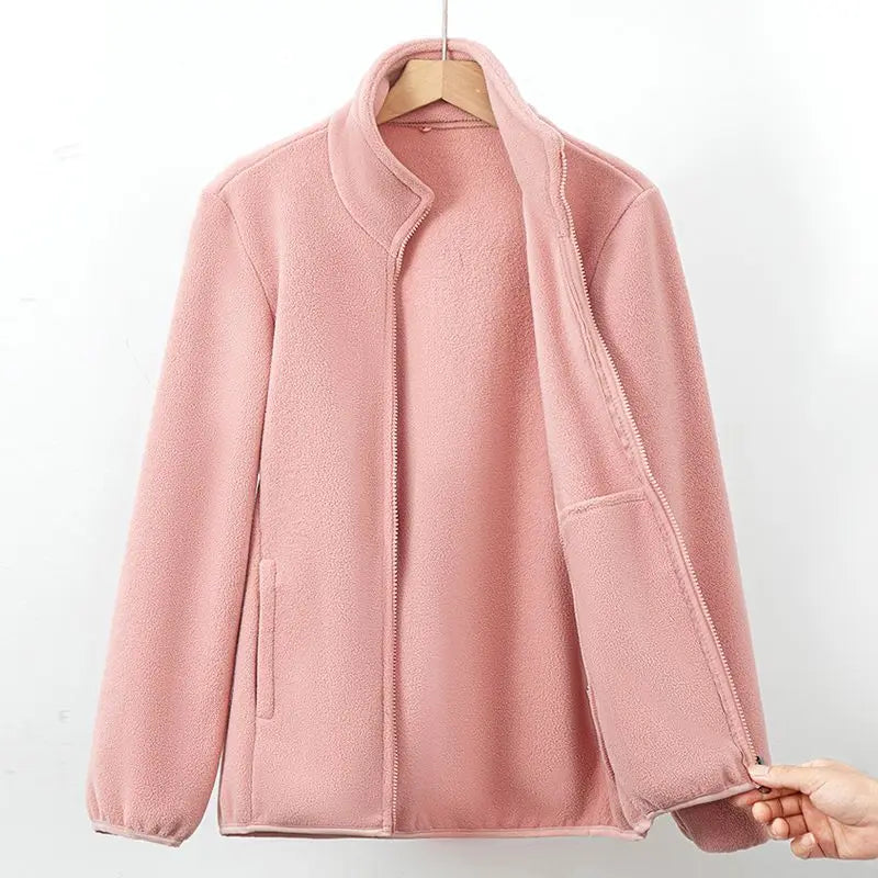 Nora – Soft fleece jacket with zip fastening