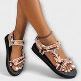 Summer Flat Women's Sandals Made of Hemp Rope