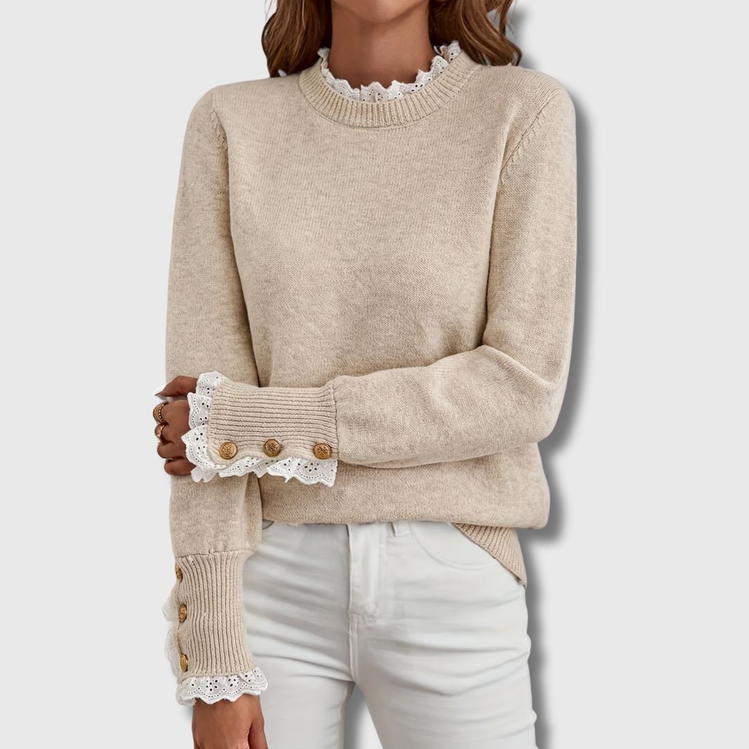 Sophie – Jumper with Lace Details