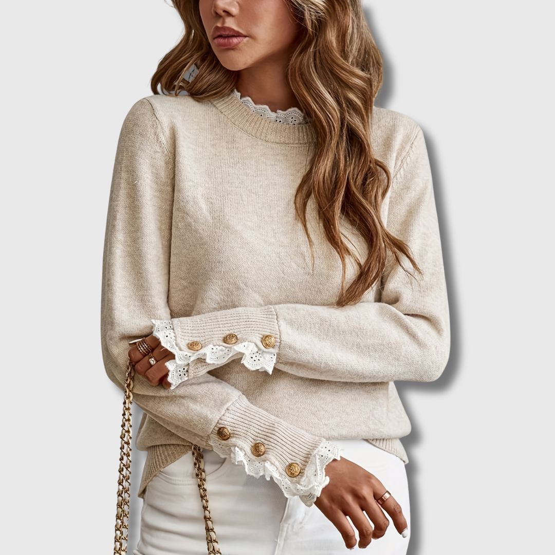 Sophie – Jumper with Lace Details