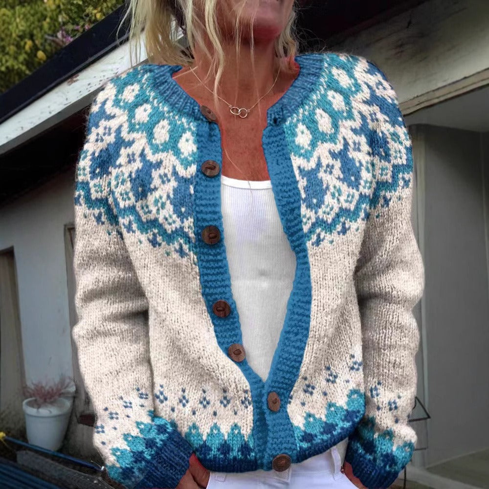 Eva | Vintage Icelandic Wool Cardigan