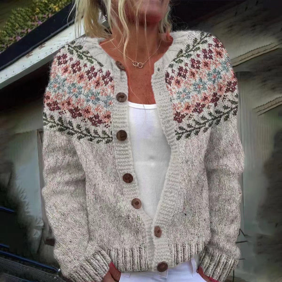 Madelyne | Vintage Icelandic Wool Cardigan