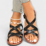 Deborah - Women's Sandals with Light Cross Strap