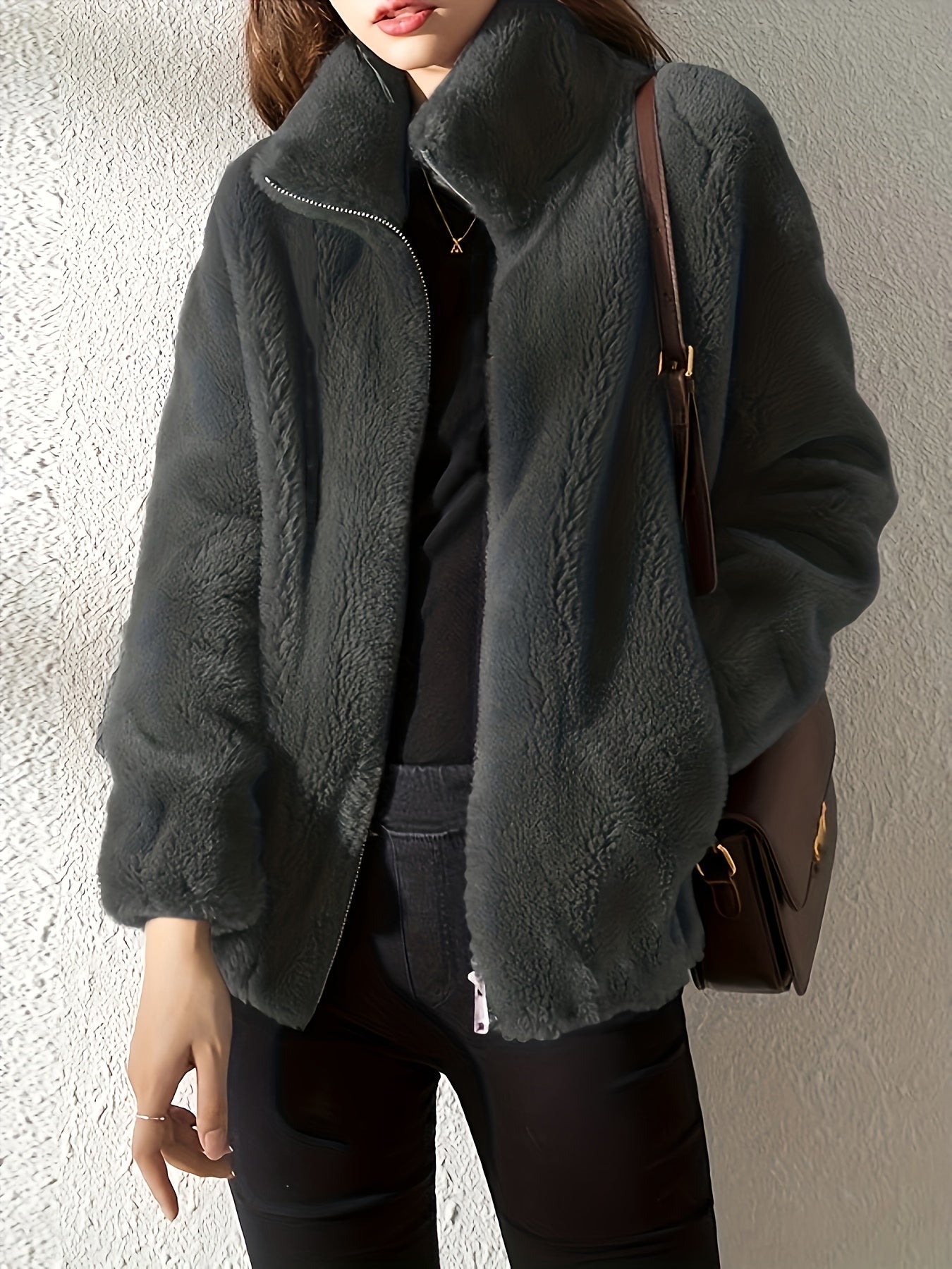 Alina – Soft Teddy Coat