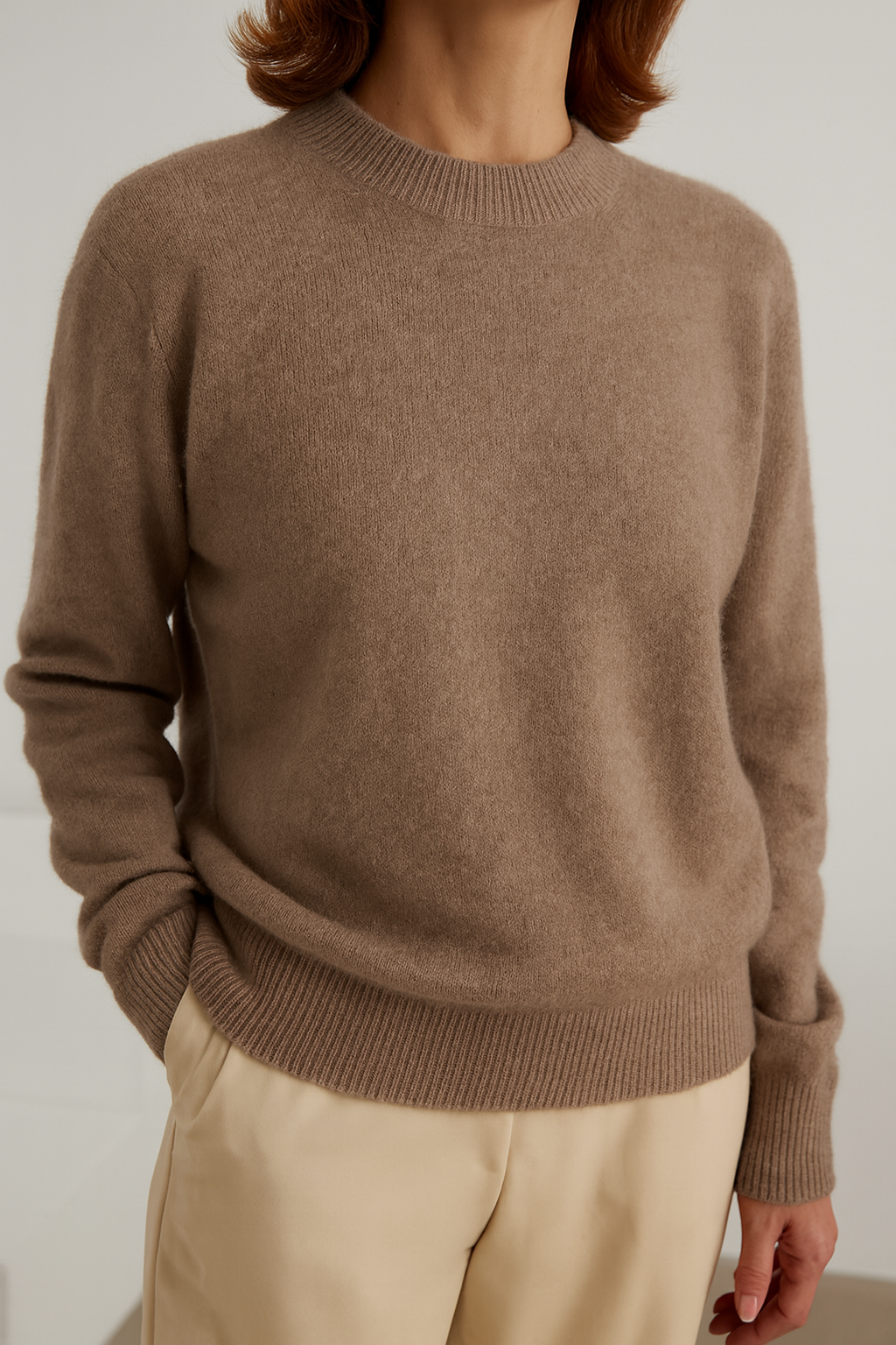 Isabelle – Fine-knit jumper with round neck
