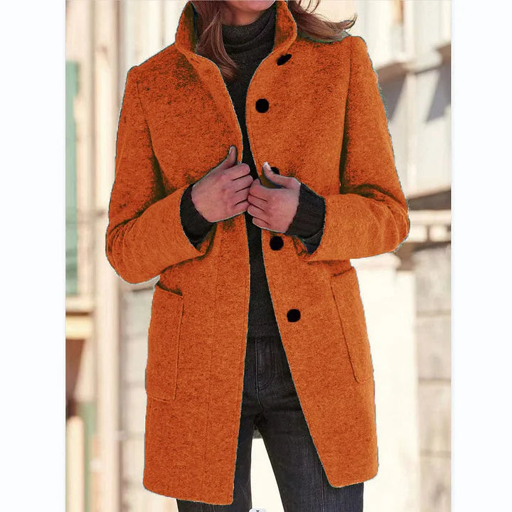 Linda – Knitted Jacket with Decorative Buttons