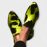 Paloma – Cow Print Loafers