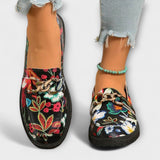 Orla – Multicolored Loafers with Floral Pattern