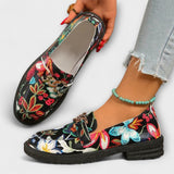 Orla – Multicolored Loafers with Floral Pattern