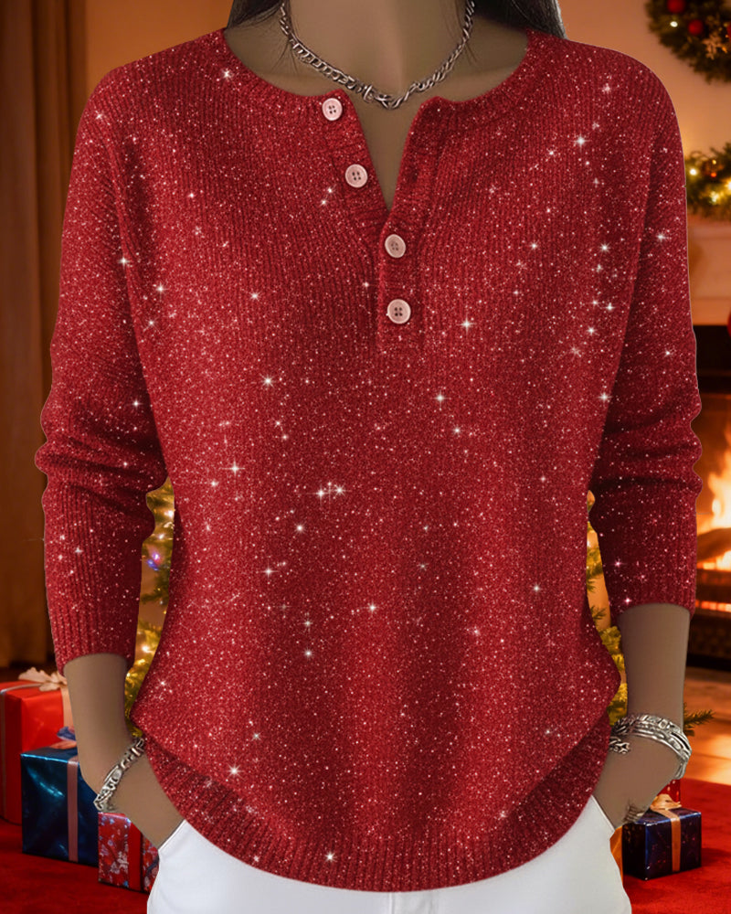 Noor – Jumper with Button Detail
