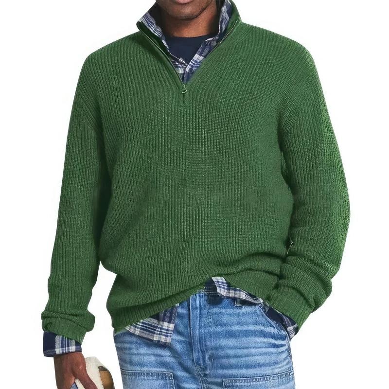 Henry – Knitted Jumper with Half Zip