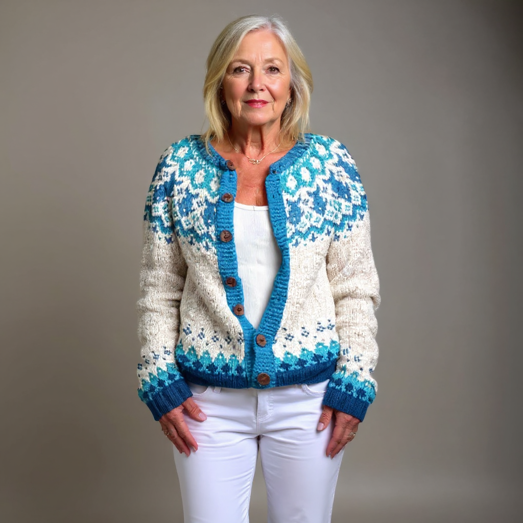 Eva | Vintage Icelandic Wool Cardigan