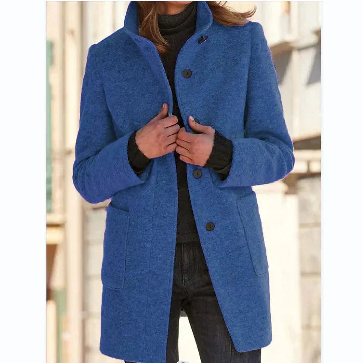 Linda – Knitted Jacket with Decorative Buttons