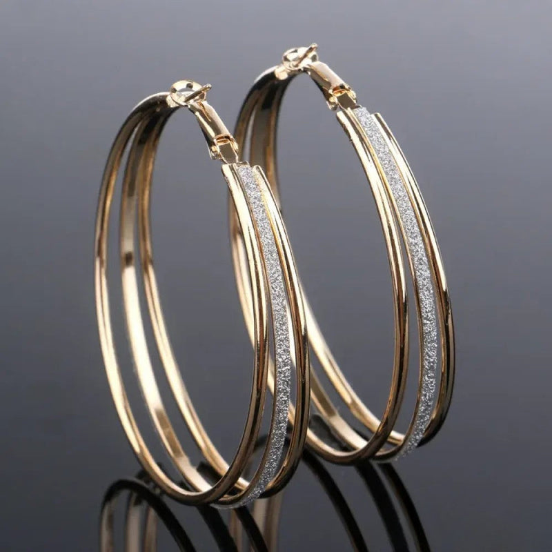 Vintage Golden Bright Earrings