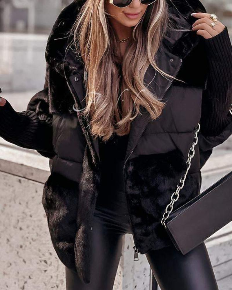 Aria – Padded Faux Fur Jacket