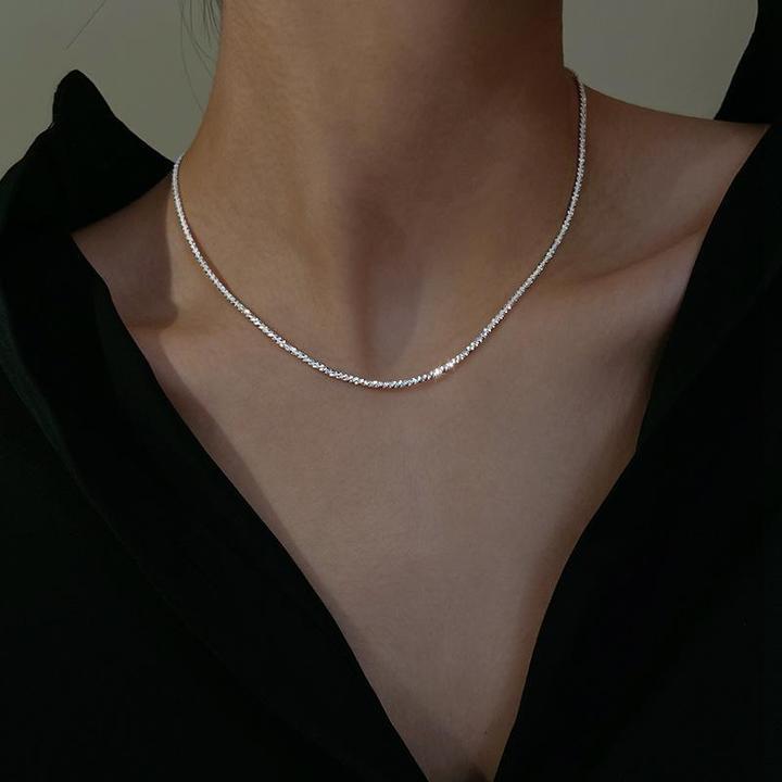 Starry Night Necklace Silver Set