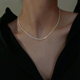 Starry Night Necklace Silver Set