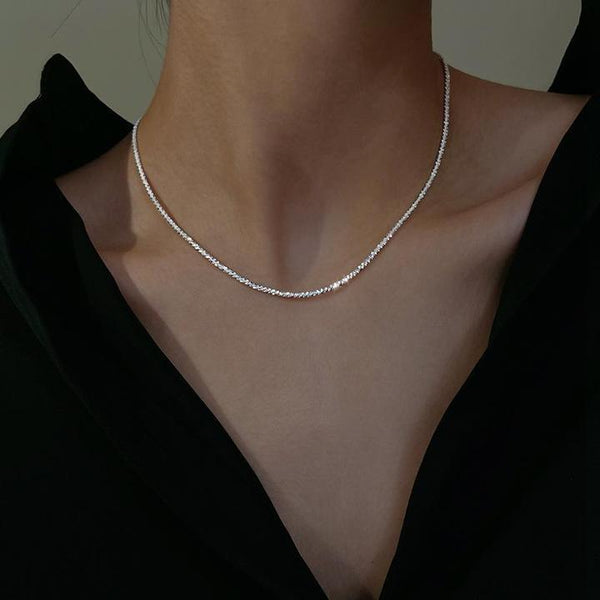 Starry Night Necklace Silver Set