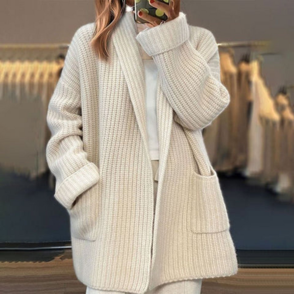 Irene – Wool blend knitted coat