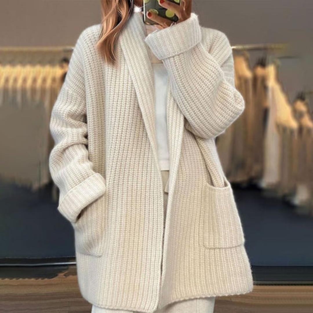 Mary – Wool blend knitted cardigan