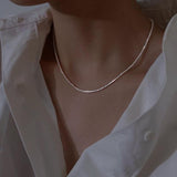 Starry Night Necklace Silver Set