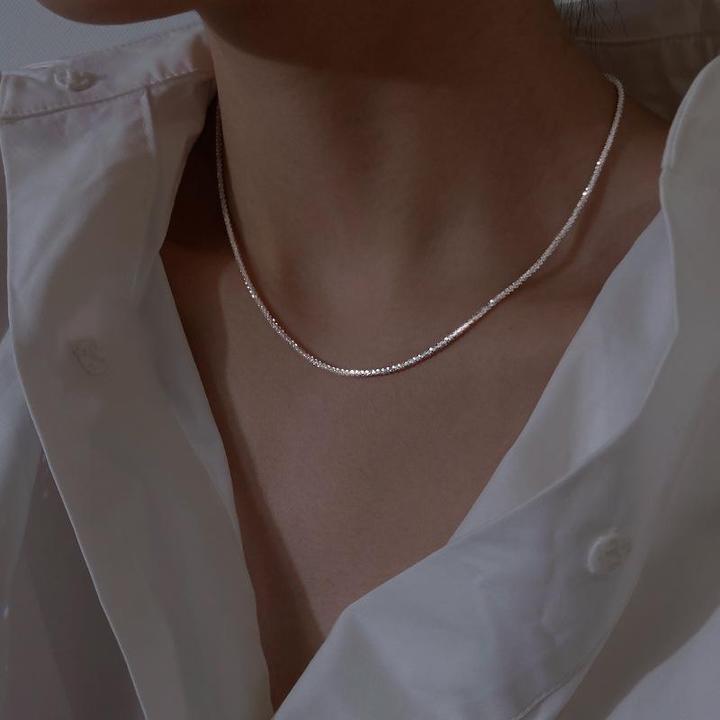 Starry Night Necklace Silver Set