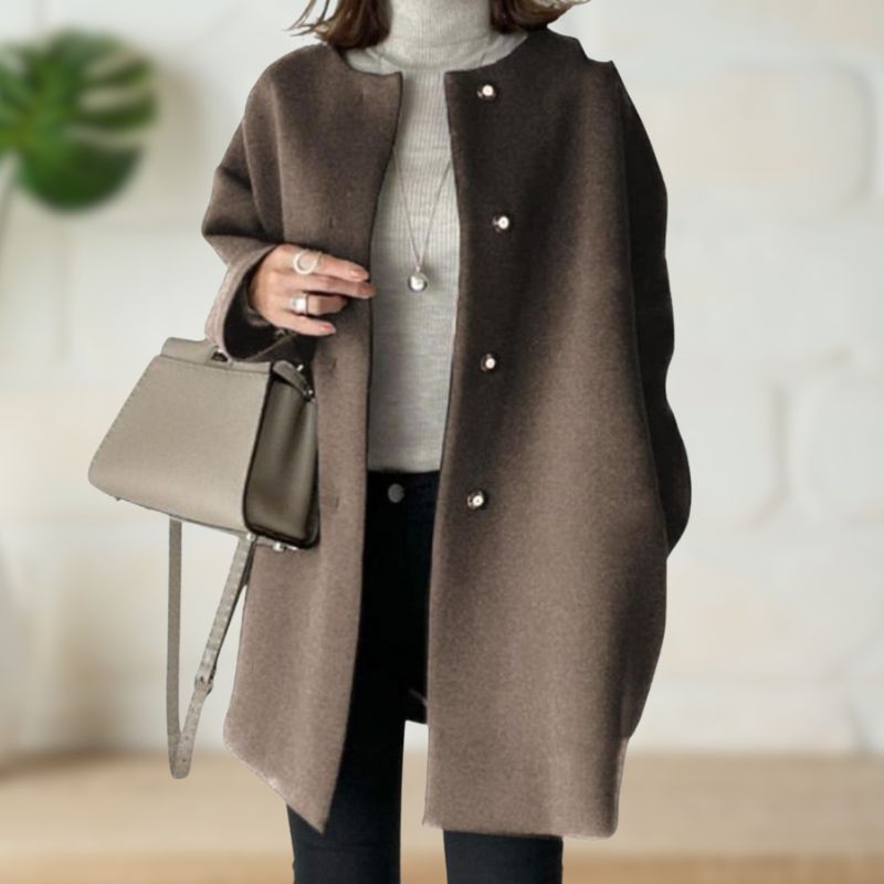 Isabelle – Elegant wool blend coat
