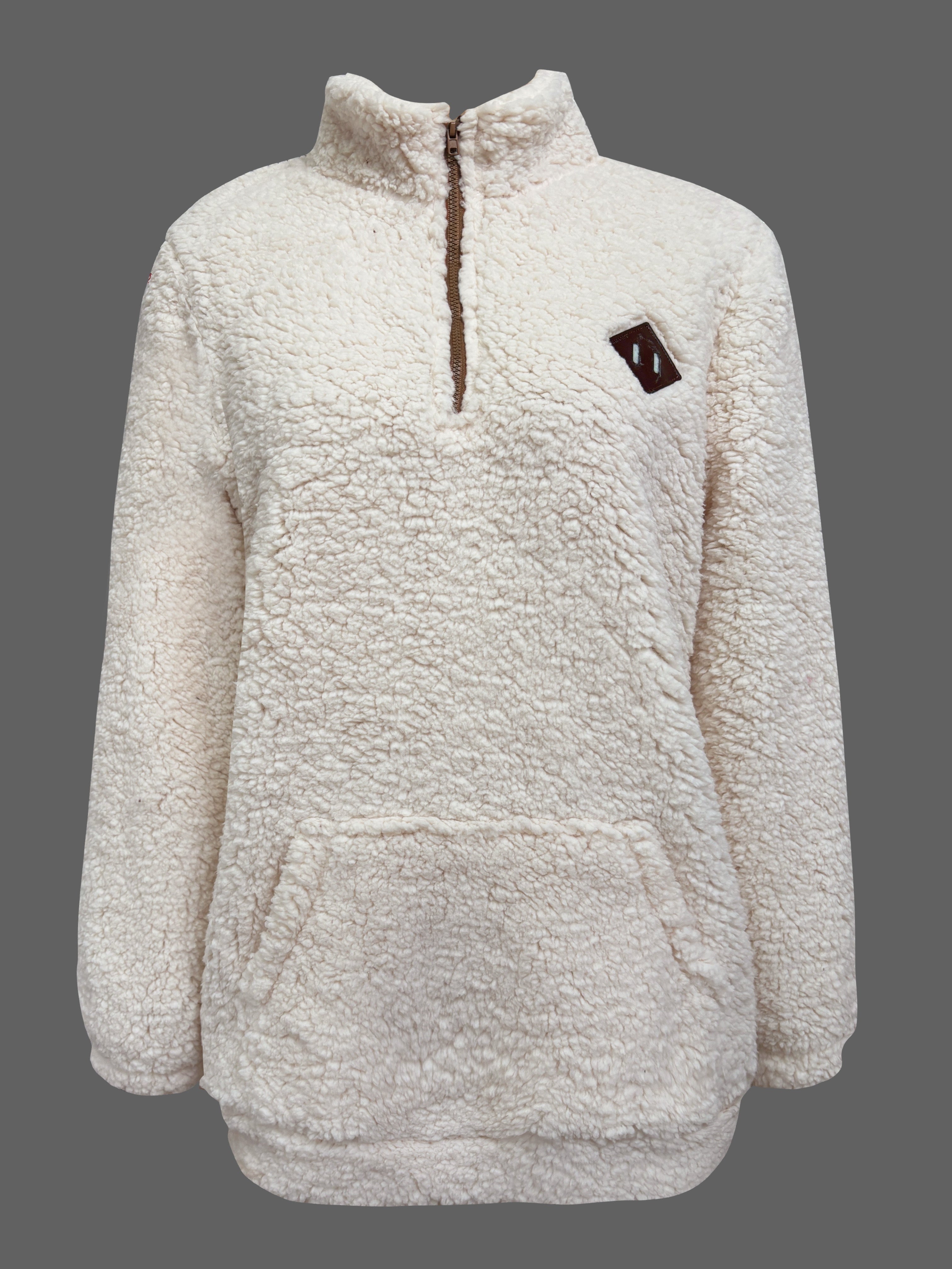 Lily | Patch Quarter Zip Pullover