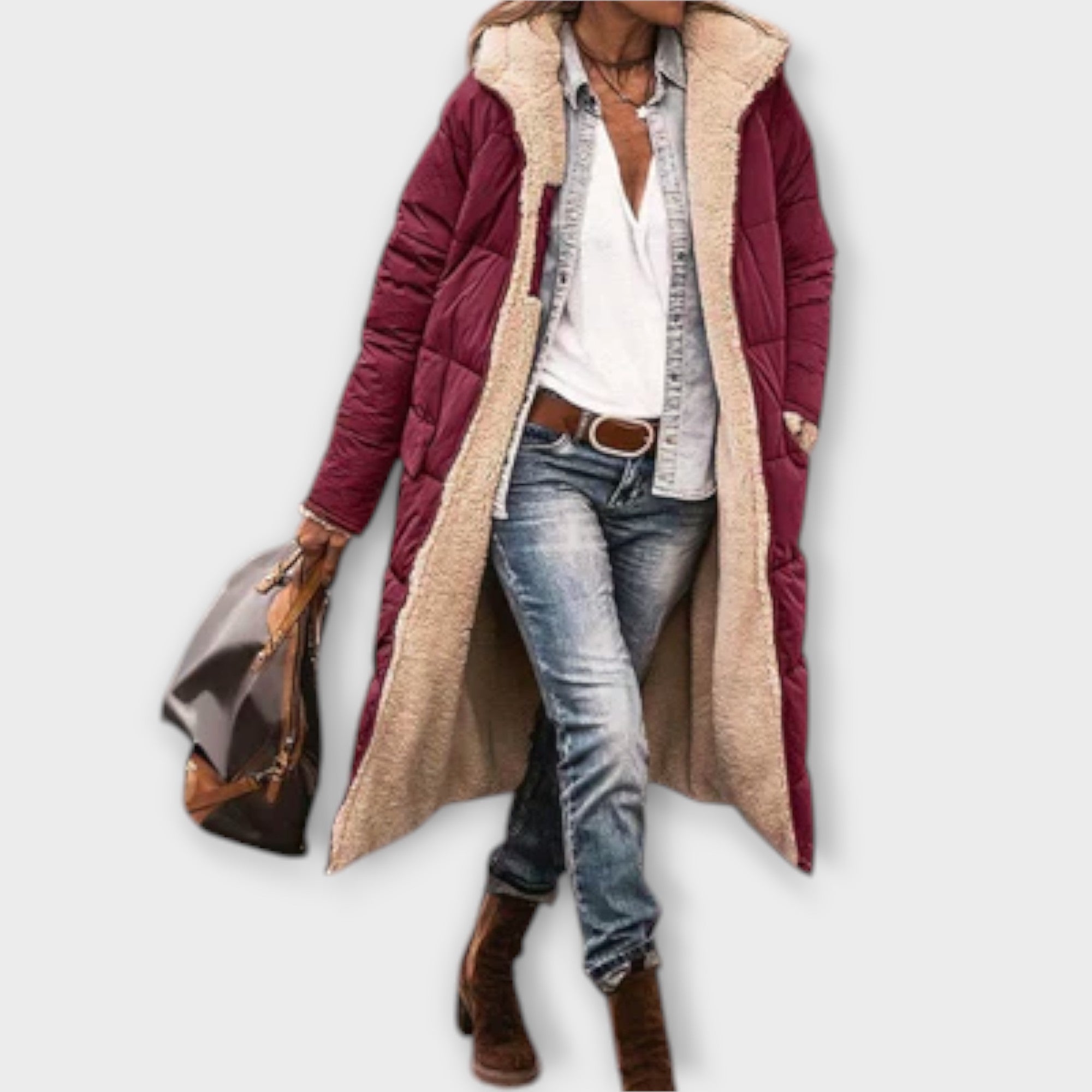 Mary - Cozy Fur Lined Coat
