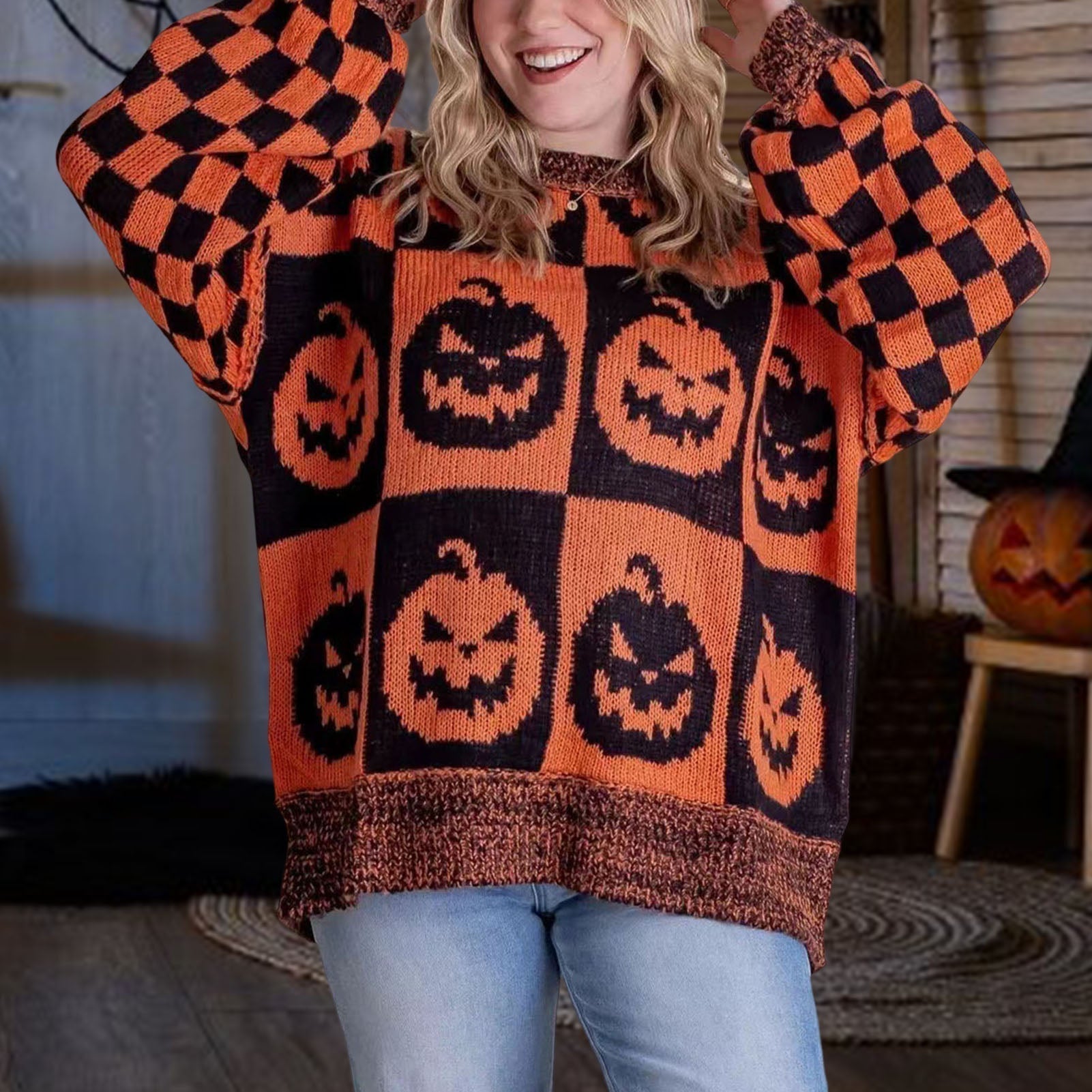 Mila – Knitted Halloween Jumper
