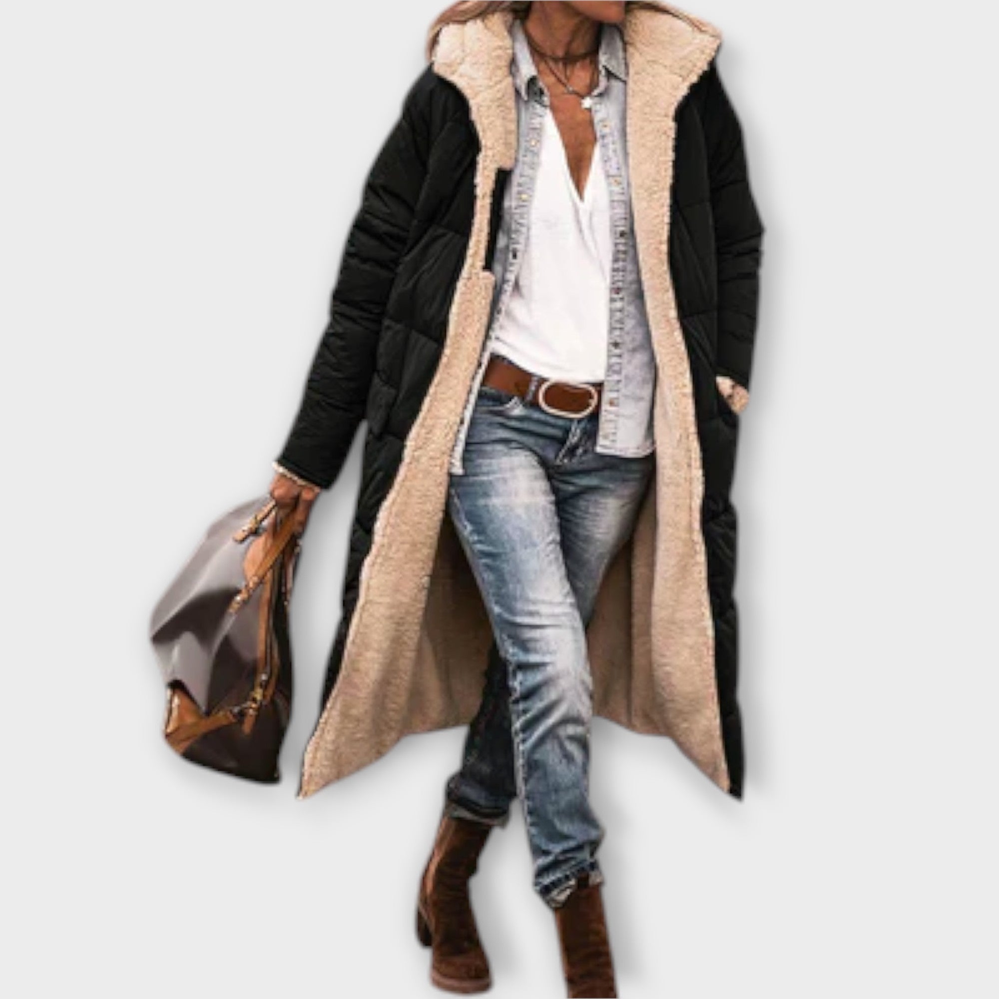 Mary - Cozy Fur Lined Coat