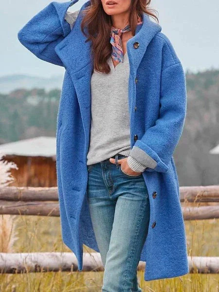 Faye – Jacket with buttons and hood