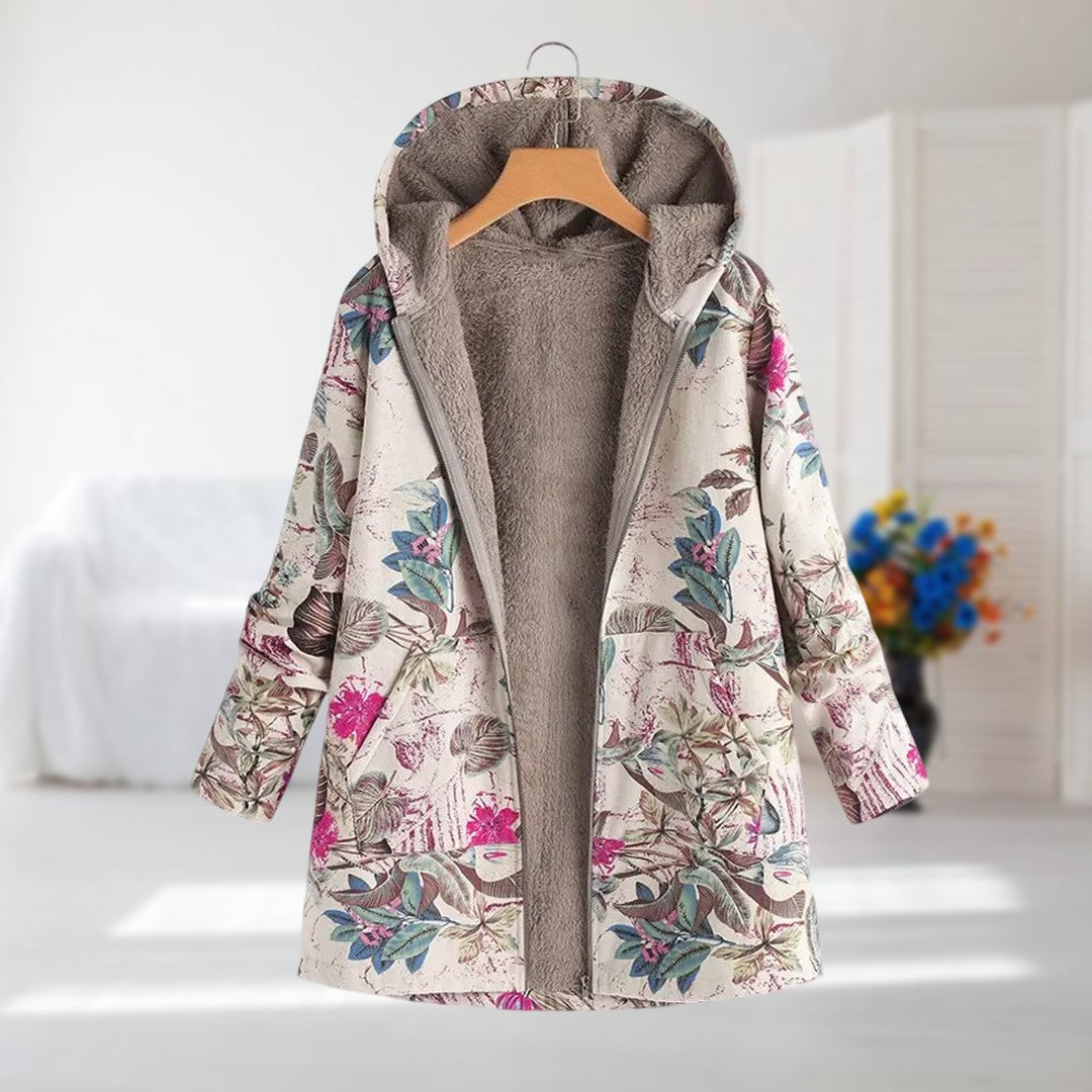 Flora – Fleece Lined Floral Jacket
