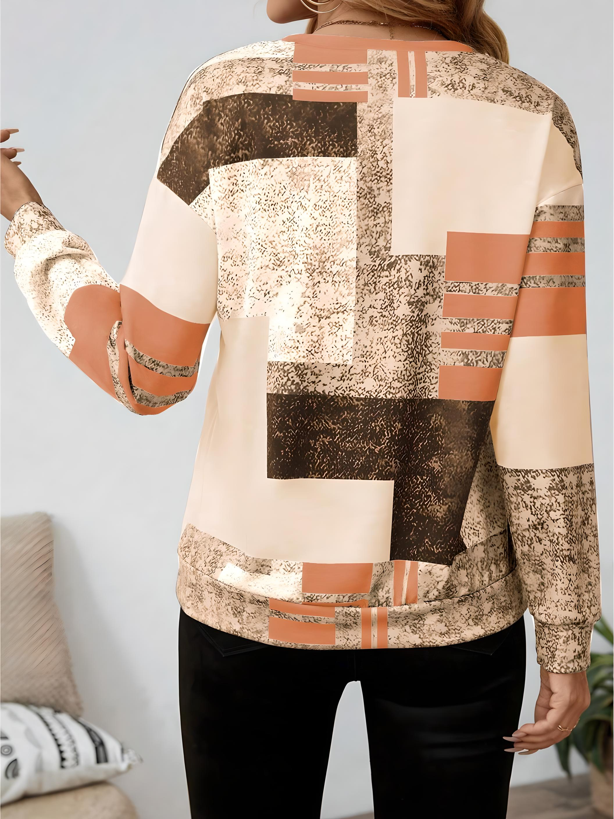 Mara – Jumper with Graphic Print and Zip Closure