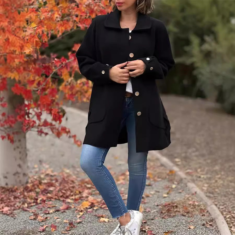Amara – Classic Wool Blend Coat