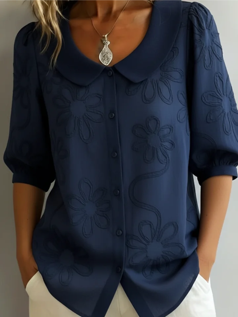 Sara – Blouse with flowers